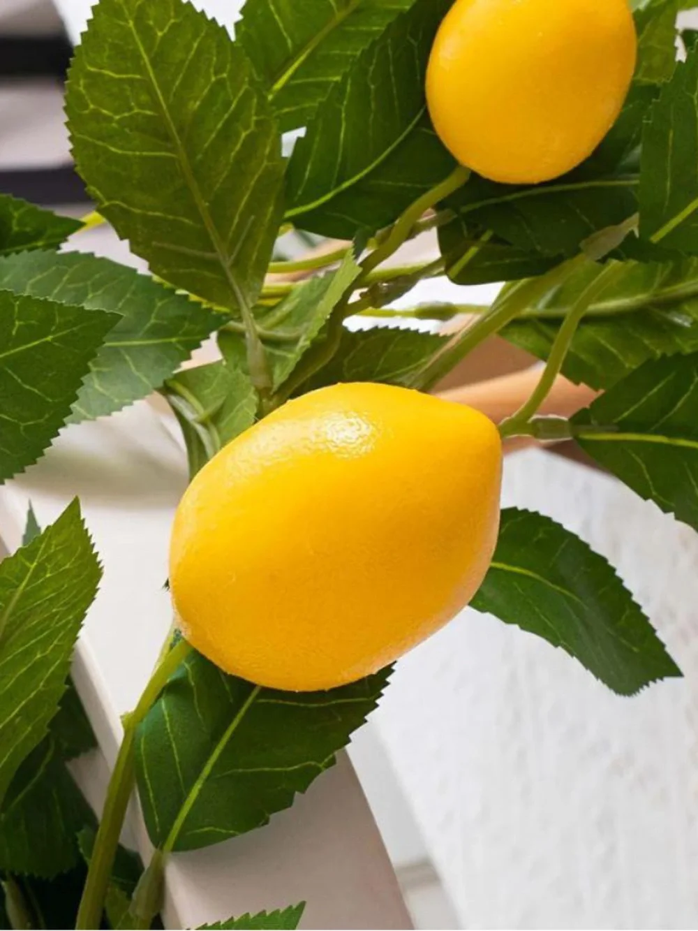 Lemons + Leaves Garland String Lights Party Decor 18 Lemons 5 Ft Mediterranean